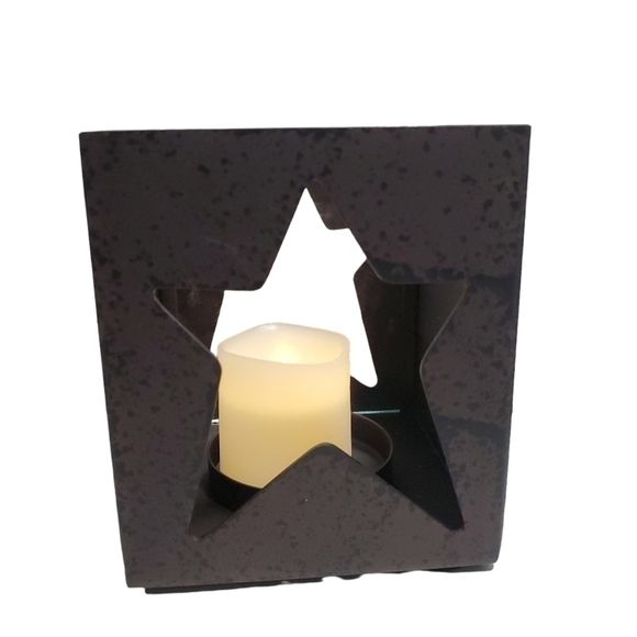 NIB Retired Partylite Celestial Lights Tealight Trio Metal glass candle holders - Picture 10 of 14